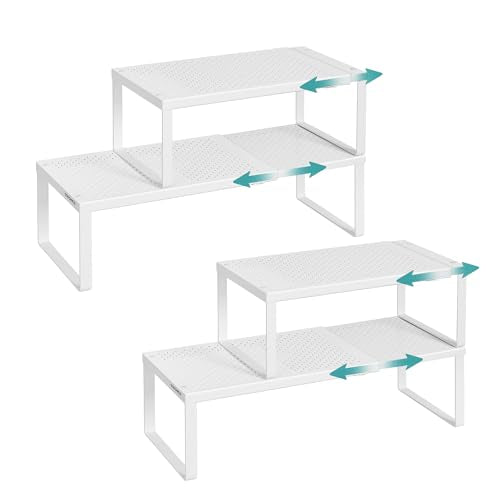 Spice Rack Expandable Kitchen Countertop Shelf (4 Count)