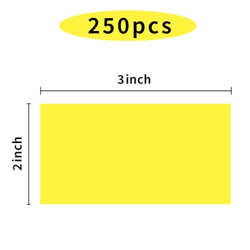 Colored Labels Stickers 3 x 2 Inch