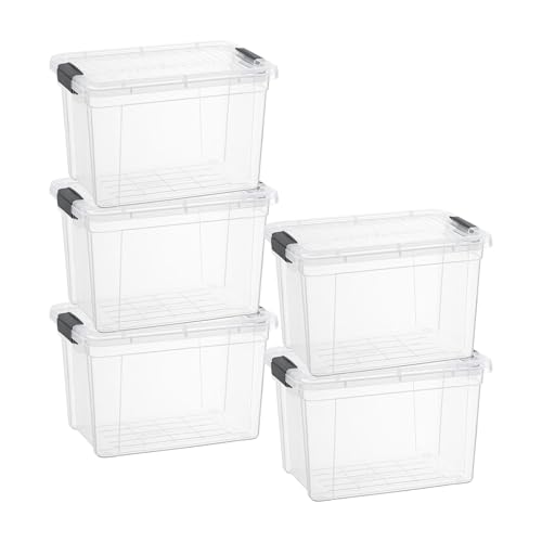 Storage Bins with Lids (5 Count)