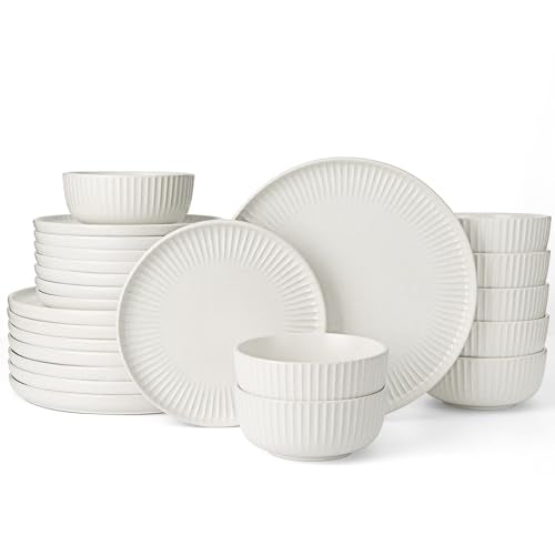 Stoneware Dinnerware Sets for 8 (24 Count)