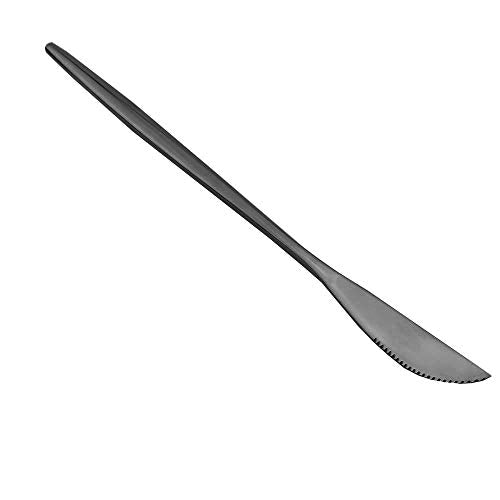 Shiny Black Silverware Set (6 Count)