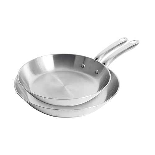 Gourmet Stainless Steel Frying Pan Set