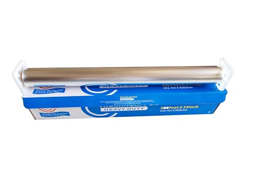 24 Inch Extra Wide Heavy Duty Aluminum Foil Roll (1000 Sq Ft)