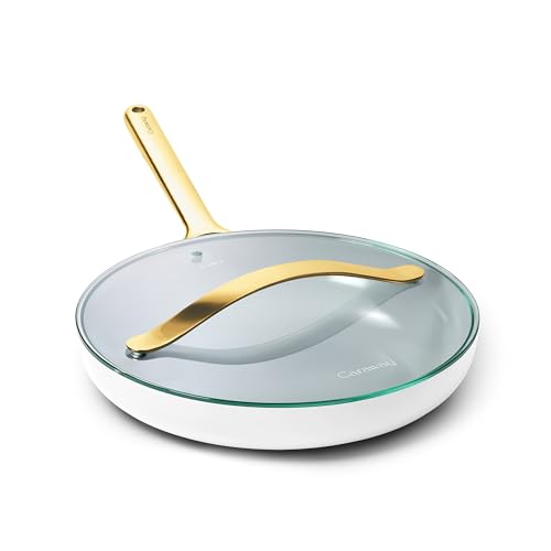 12" Non Stick Ceramic Frying Pan with Glass Lid