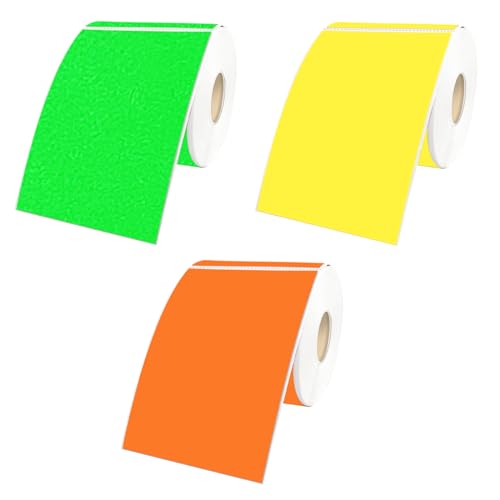 Colored Labels Stickers 3 x 2 Inch