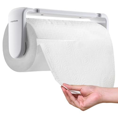ONE Hand Simple Tear Paper Towel Holder Under Cabinet