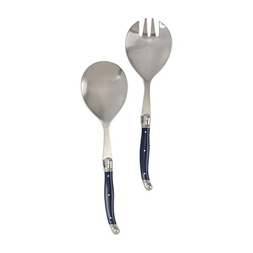 Laguiole Connoisseur Navy Blue Salad Servers (2 Count)