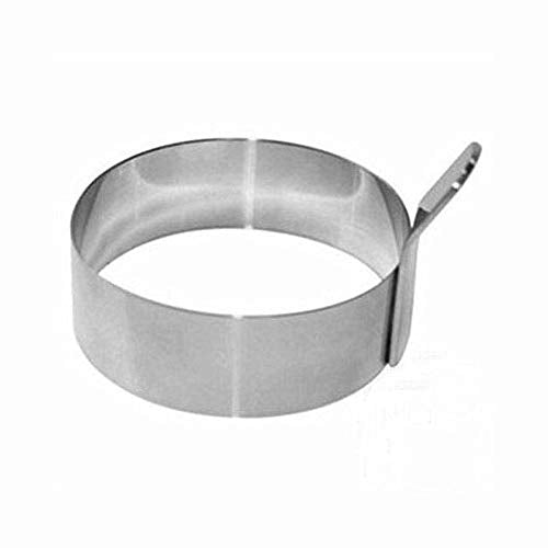 Egg Ring 3 Inch Stainless Steel Omelet Mold Pancake Ring Metal Kitchen Cooking Tool (3 Count)
