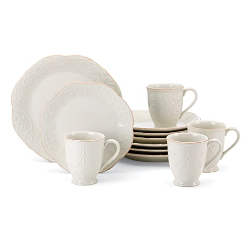 French Perle Assorted Plates (12 Count)