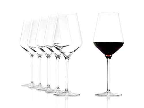 Quatrophil Red Wine Glasses Crystal (6 Count)