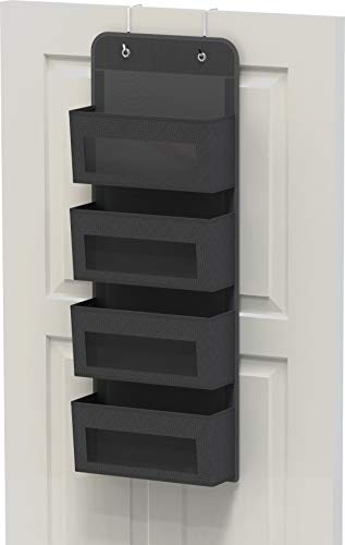 4 Clear Pocket Over Door Hanging Organizer