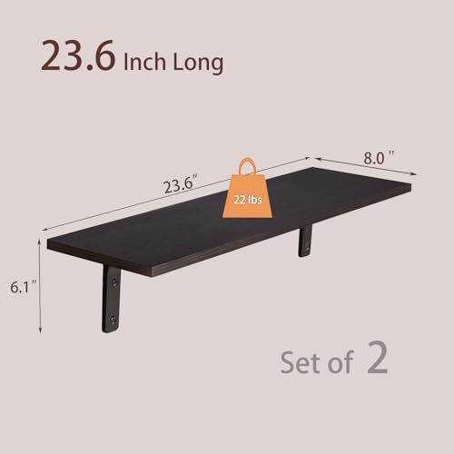 Long Wall Shelves (2 Count)