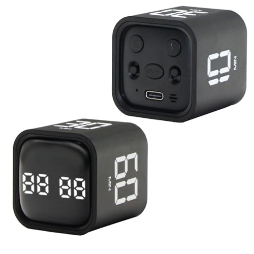 Productivity Timer Flip Gravity Sensor Cube Timer Countdown & Countup (2 Count)
