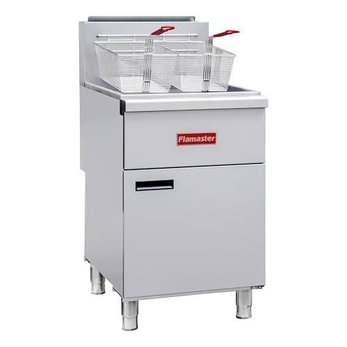 Commercial Gas Floor Fryer with 2 Baskets