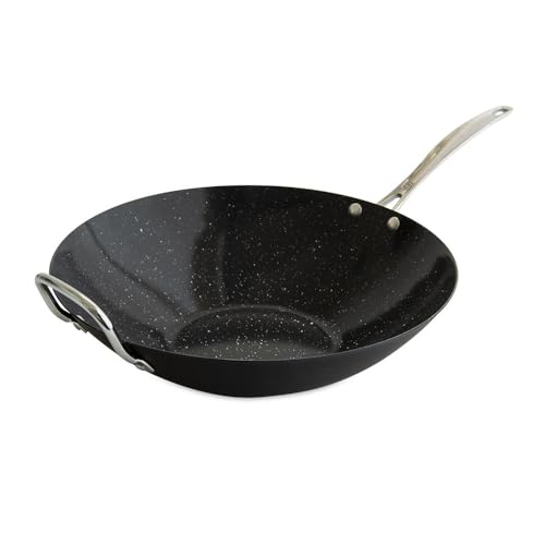 Basalt Aluminized Steel Spun Wok