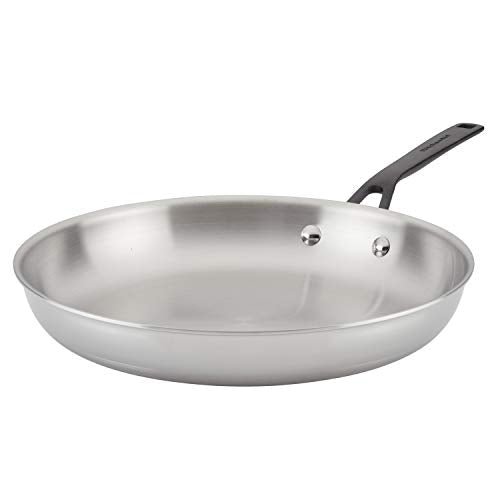 5 Ply Clad Polished Stainless Steel Fry Pan