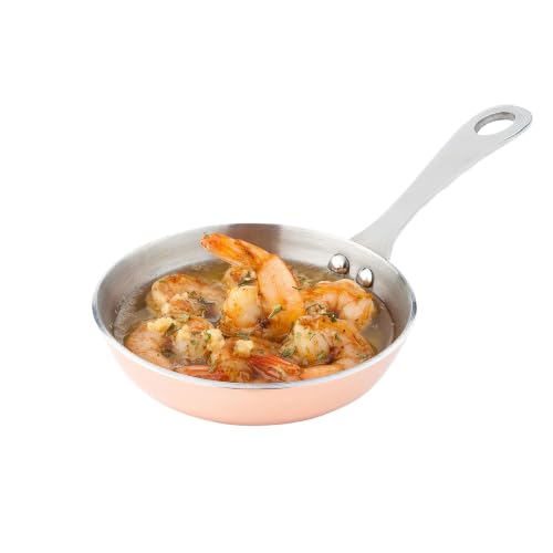Round Copper Stainless Steel And Mini Frying Pan