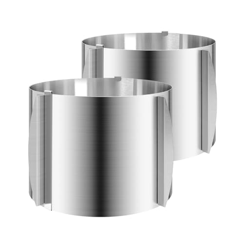 2 Pcs 6 12 Inch Adjustable Cake Mold Ring