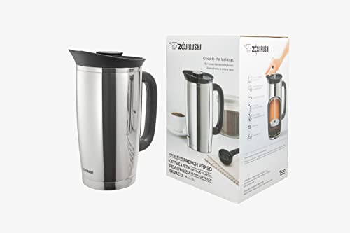 SK XAE10XA Fresh Brew Vacuum Insulated Stainless French Press