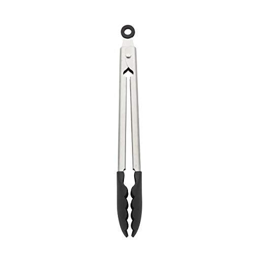 Silicone Tipped Stainless Steel Tongs
