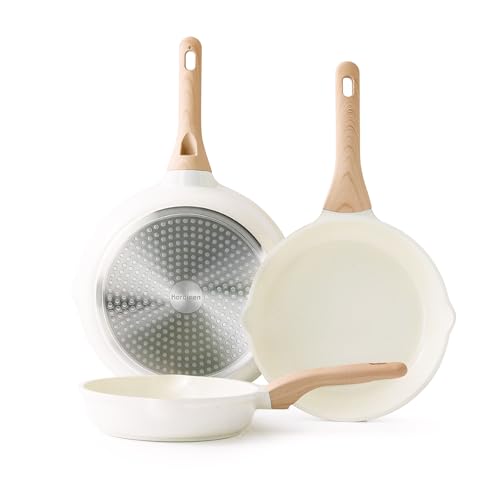 Ceramic Nonstick Frying Pan Skillet Set (3 Count)