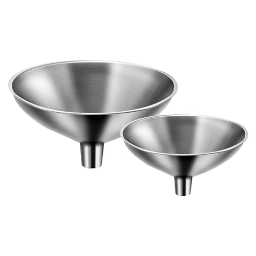 2 Piece Small Stainless Steel Filling Mini Funnel