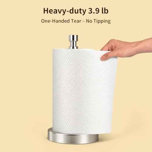 3.9lbs Heavy Duty Paper Towel Holder Countertop Weighted Base