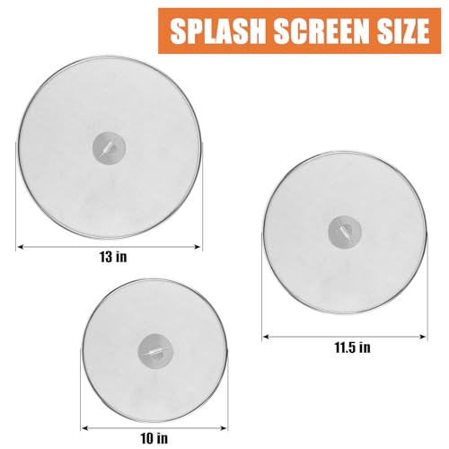 3 Pack Splatter Screens for Frying Pan