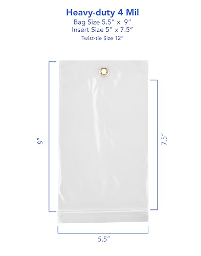 GPI 5.5" x 9" Reclosable Zip Bags with Bottom Hang (1000 Count)