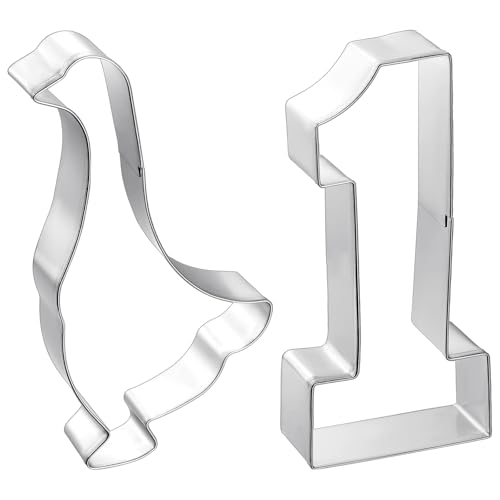 2 Pcs 5 Inch One Silly Goose Party Supplies Goose Cookie Cutter (2 Count)