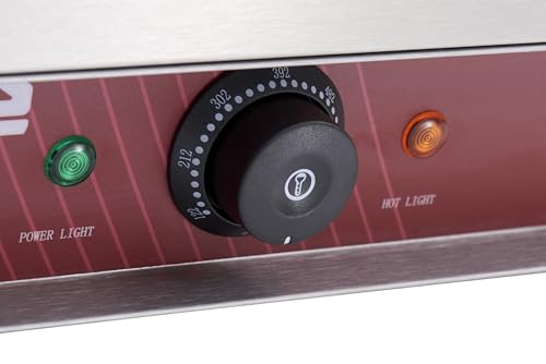 Commercial Panini Sandwich Grill Grooved Top w
