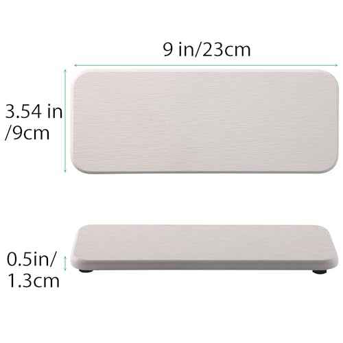 2Pcs Stone Soap Trays Water Absorbing Diatomite Coaster (2 Count)