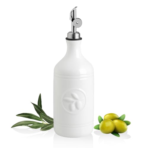 Sweejar 16 Oz Ceramic Olive Oil Dispenser Bottle
