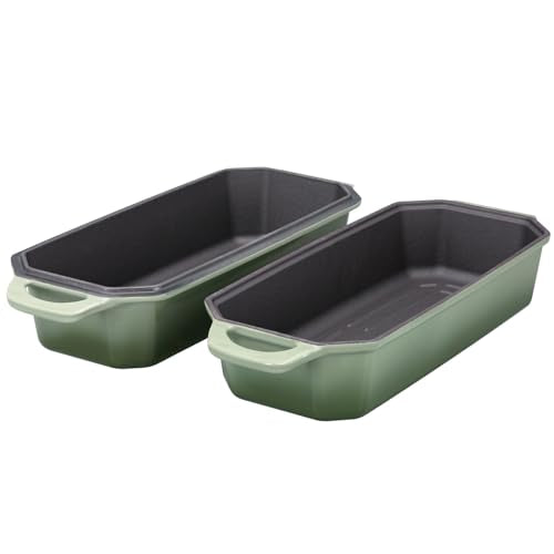 Bread Pan Cast Iron Loaf Pan with Lid Bread Loaf Pan 13x5 Inch Enameled Cast Iron Sourdough Bread Pan