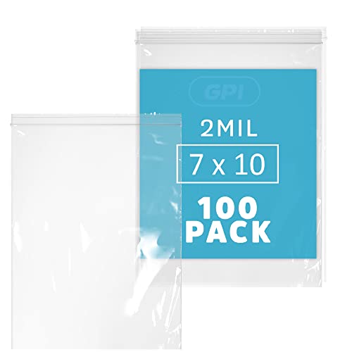 GPI 7" x 10" Zip Bags (100 Count)