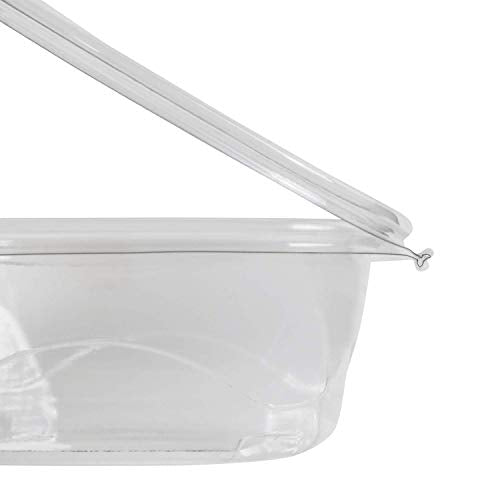 PET Hinged Deli Containers with Lids (200 Count)