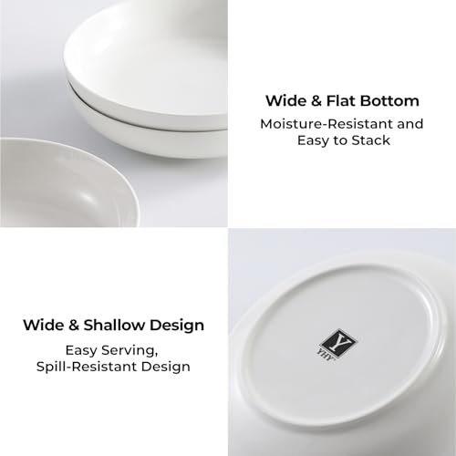9.75" Large Pasta Bowls (4 Count)