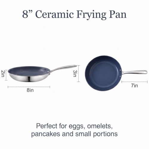8 Inch Ceramic Frying Pan Skillet