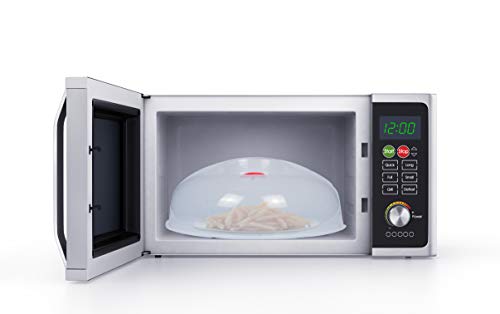 Large Microwave Cover for Food Easy Grip Microwave Splatter Cover Guard Lid with Steam Vent and BPA Free & 11.5 Inch