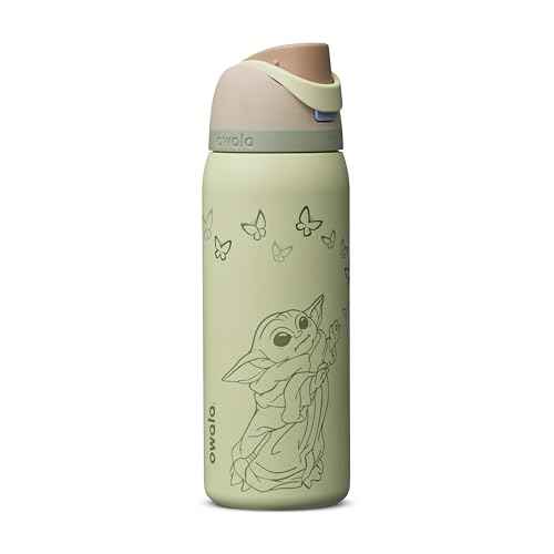 Star Wars FreeSip Stainless Steel Water Bottle 32 oz GroGu