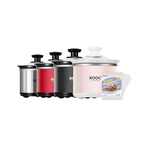 0.65 Qt Mini Slow Cooker with Free Liners Included