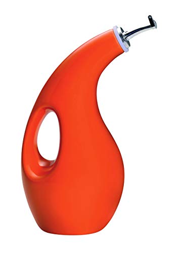 Solid Glaze Ceramics EVOO Olive Oil Bottle Dispenser with Spout
