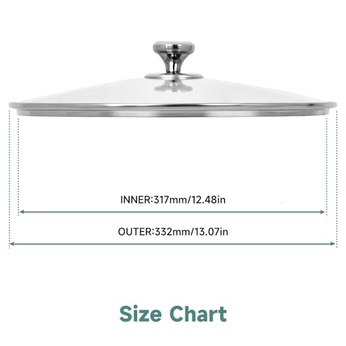 13 In Glass Lid for Frying Pan