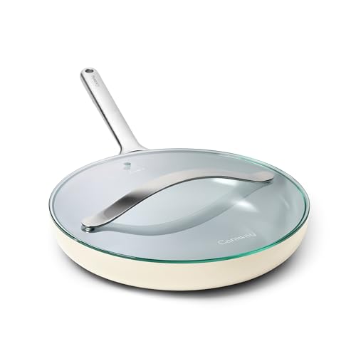 12" Non Stick Ceramic Frying Pan with Glass Lid