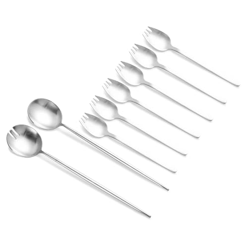 8 Piece Silver Salad Serving Set (20 Count)