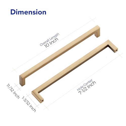 Champagne Bronze Cabinet Handles Cabinet Pulls 7 (30 Count)
