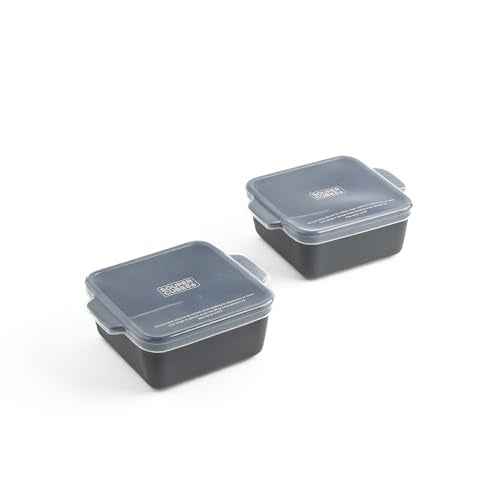 5x5" Ceramic Baking Dishes with Lids (2 Count)