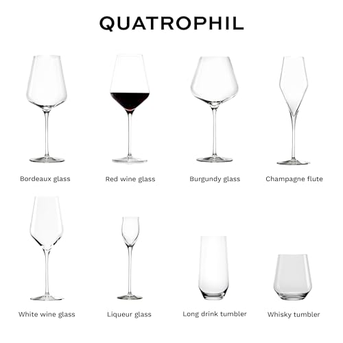 Quatrophil Red Wine Glasses Crystal (4 Count)