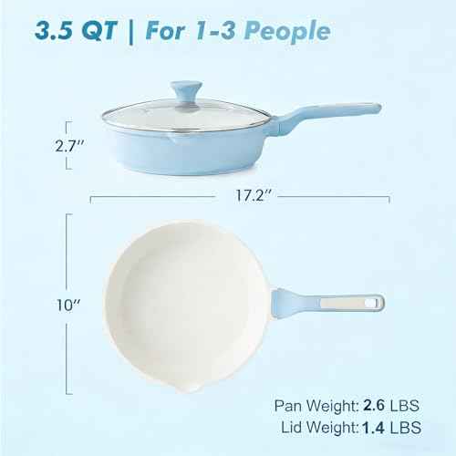 Nonstick Ceramic Saute Pan 10