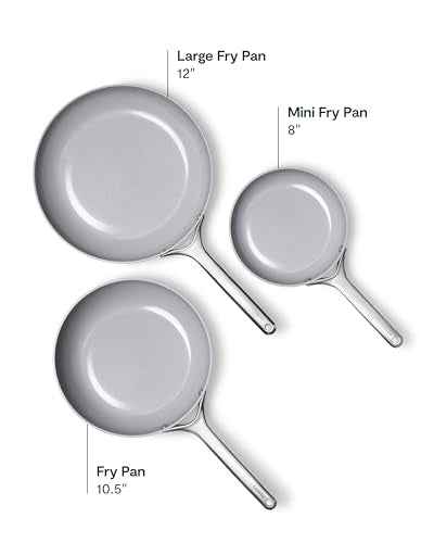 12" Non Stick Ceramic Frying Pan with Glass Lid